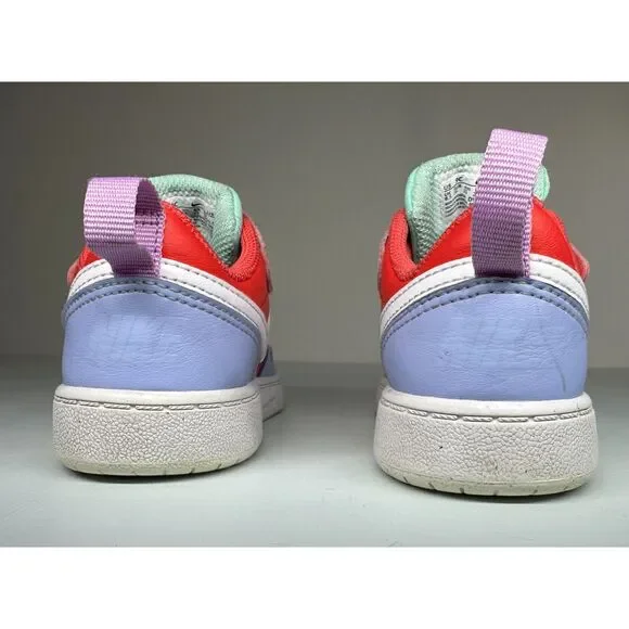 Nike Court Borough Low Recraft Shoes "Cobalt Bliss Track Red" Toddler 9c